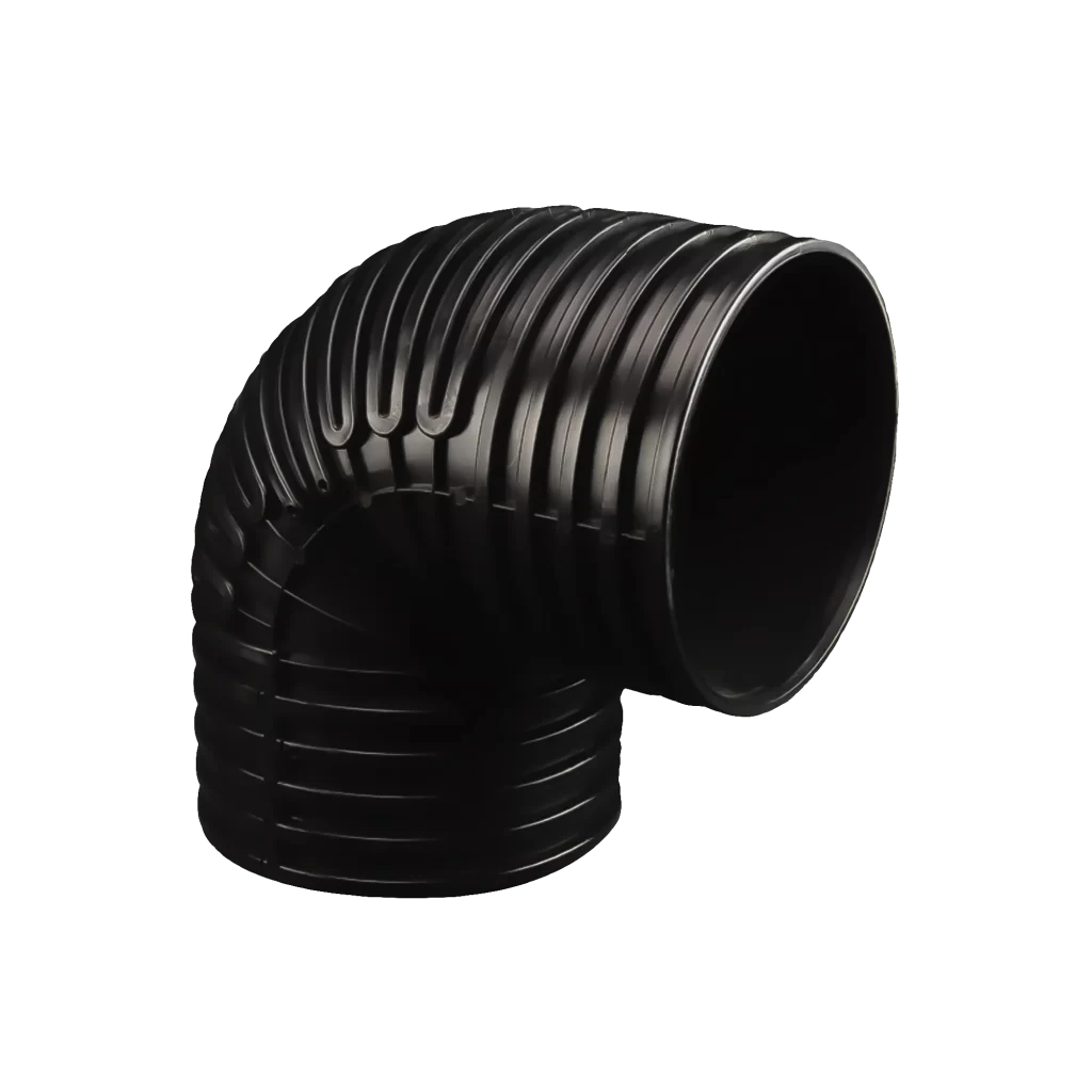 codo hdpe corrugado