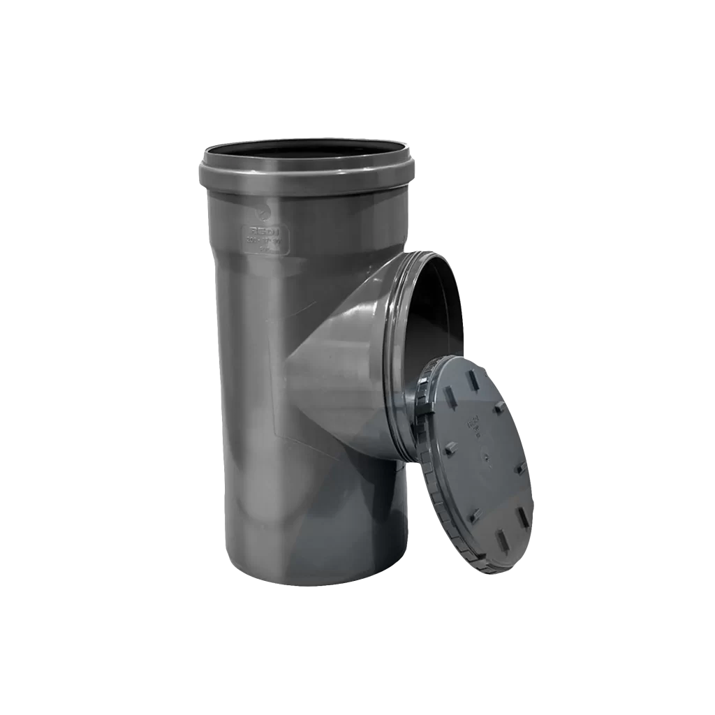 tee pvc colector inyectada registro
