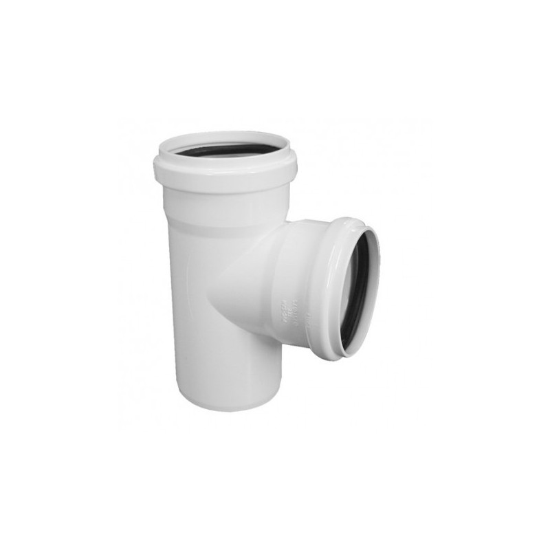 tee sanitario blanco